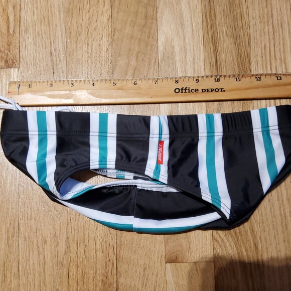 NWOT AIMPACT Men's Swimwear Briefs Beach Surf Drawstring Quick Dry Swim Briefs - Picture 4 of 7
